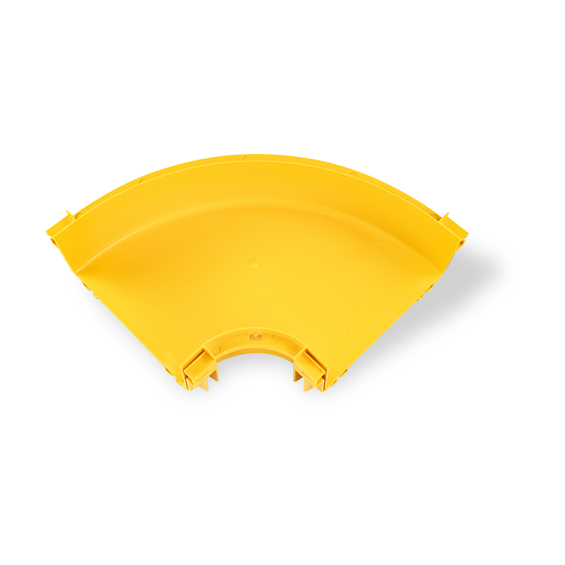 Fiber cable tray na pahalang na liko na may connecter