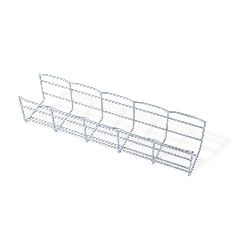 Wave wire mesh cable tray/curved side wire