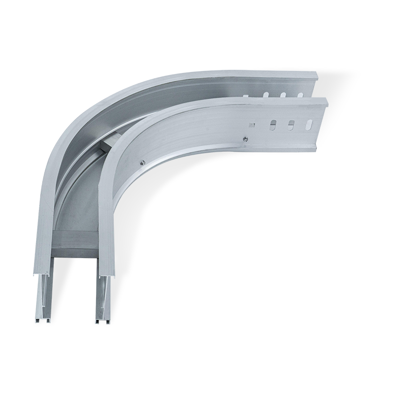 Aluminum haluang metal cable trunking round bend accessories